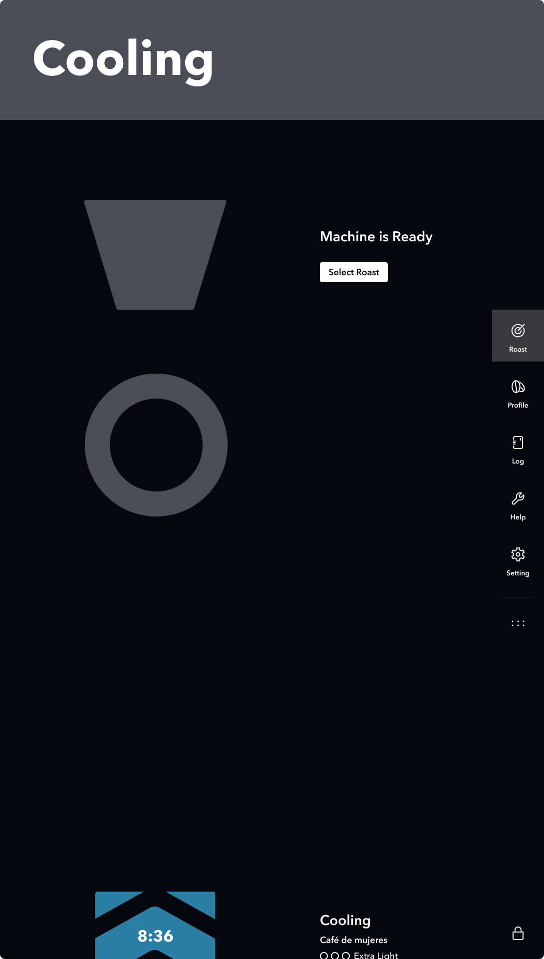 Bellwether active roasting with temperature curves