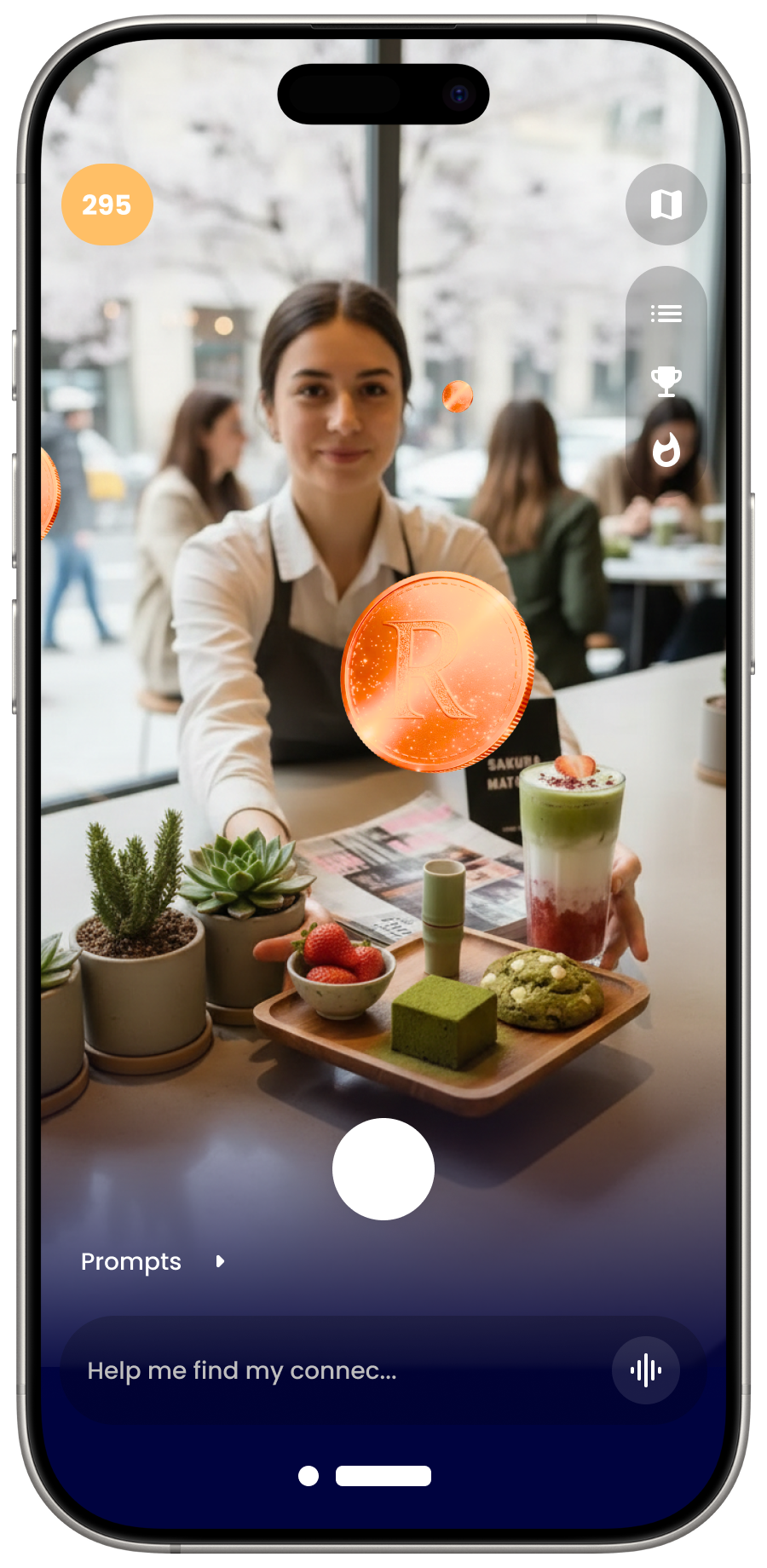 AR at venue — points and gamification